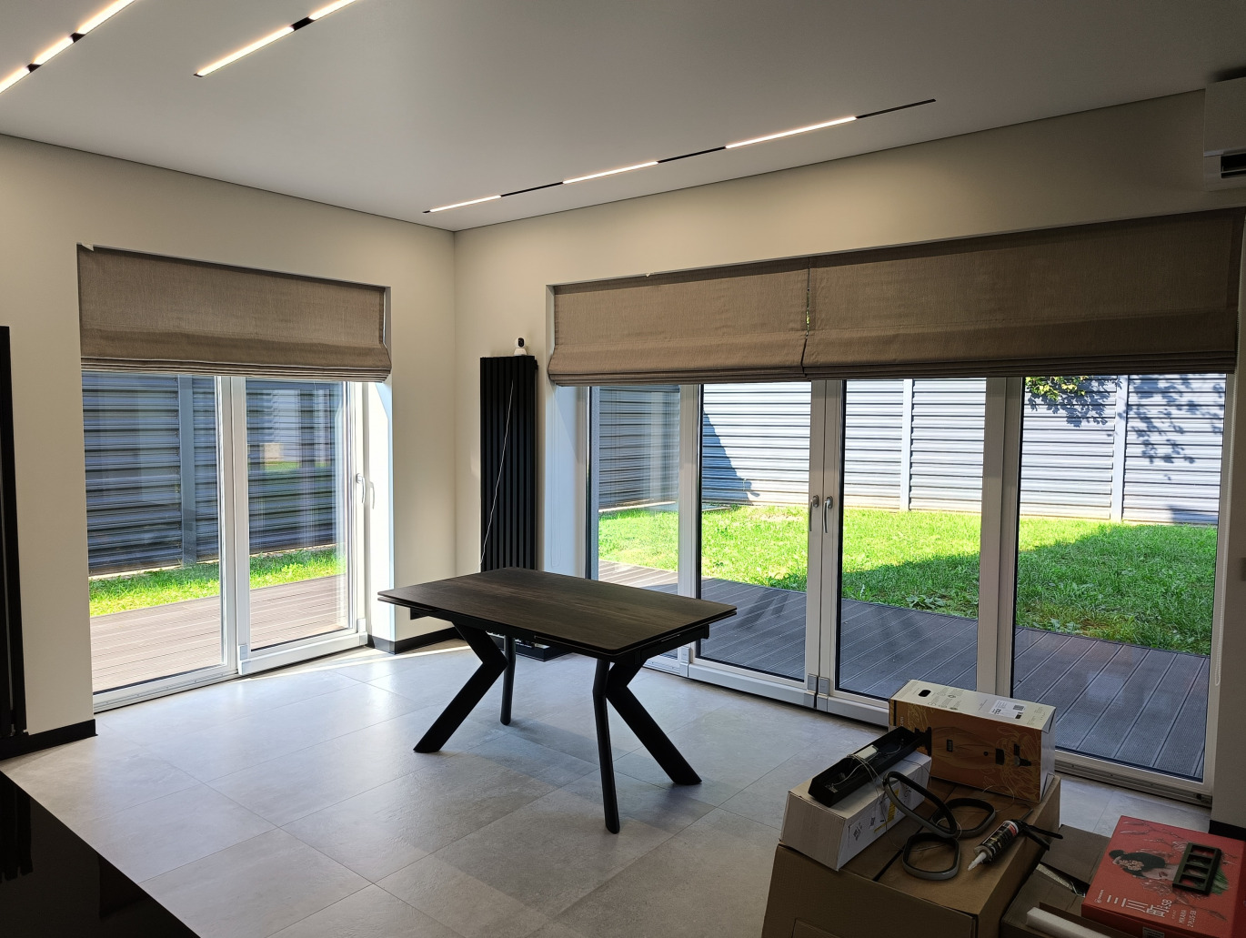 римские шторы в столовую